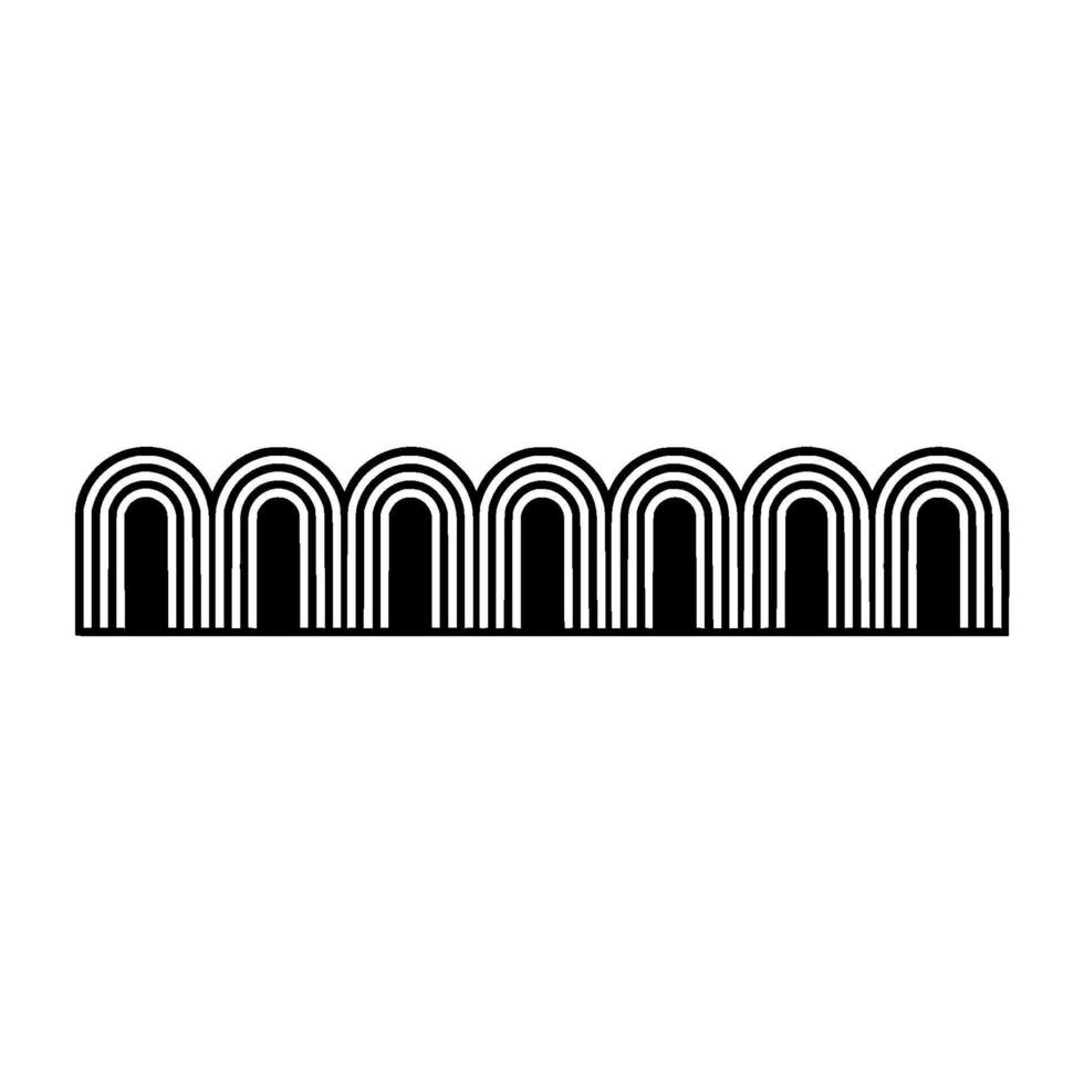 Minimalist Archway, Geometric , Modern Line Art vector