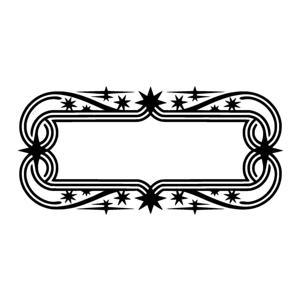 Art Deco Starburst Frame, Vintage Elegance vector