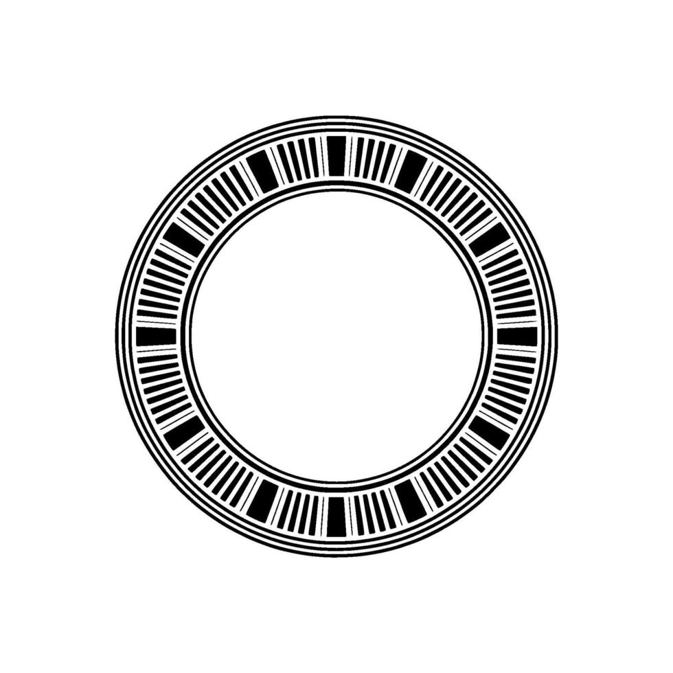 Geometric Circle, Linear Pattern, Minimalist vector