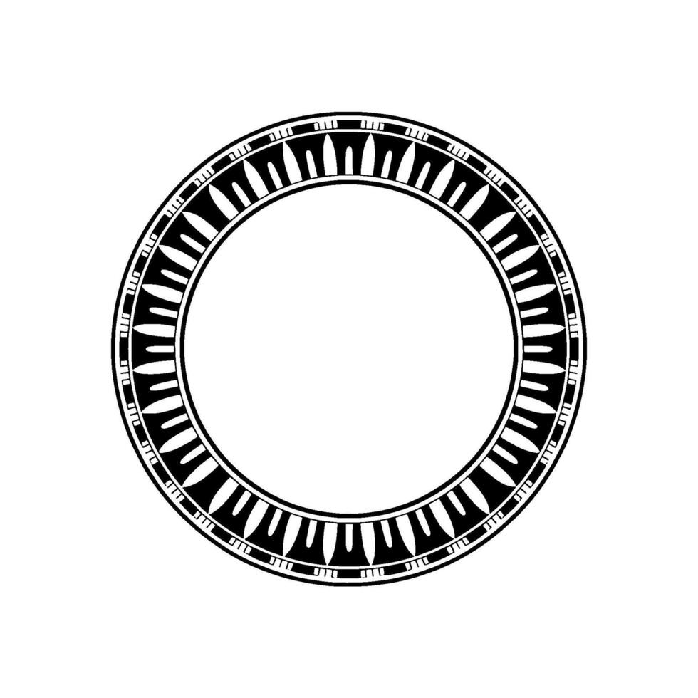 Geometric Tribal Circle, Minimalist, Texture vector