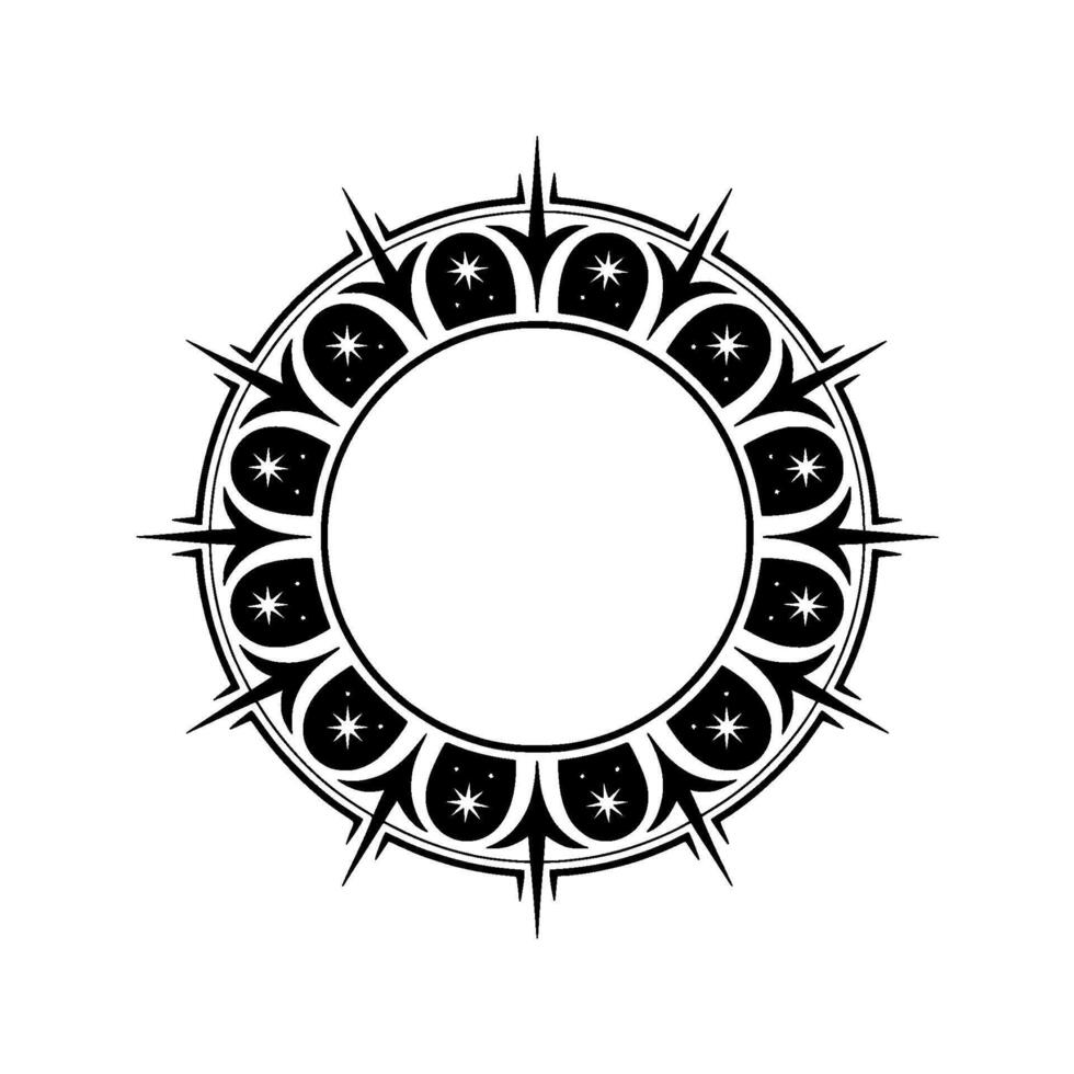 Celestial Starburst Geometric Emblem of Cosmic Energy vector
