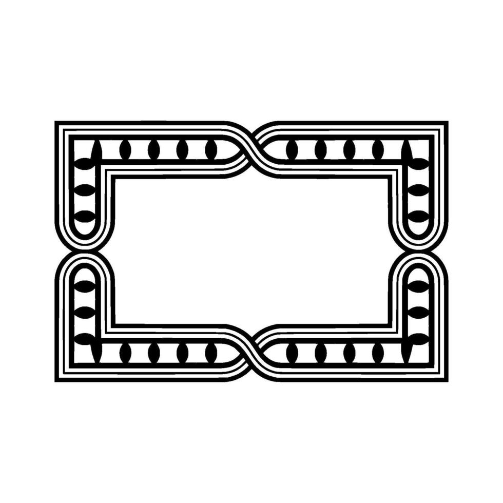 Art Deco Frame, Elegant Border, Geometric, Ornament vector