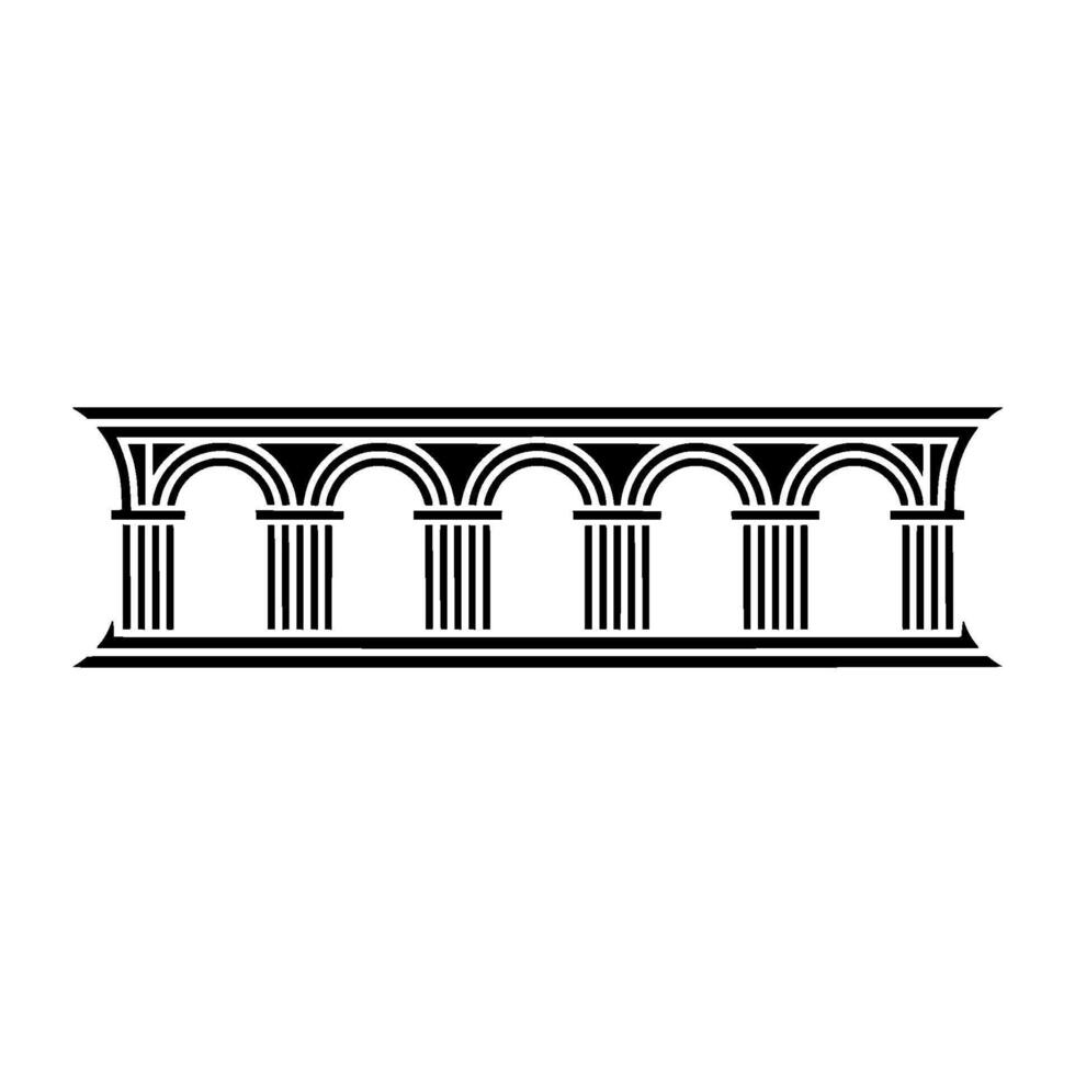 Classical Archway, Minimalist , Architectural Motif vector