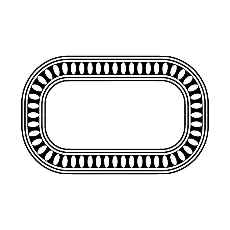 Elegant Oval Frame, Minimalist , Vintage Aesthetic, Border vector