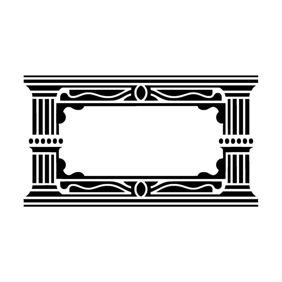 Art Deco Frame, Geometric Ornamentation, Vintage - Artdeco vector