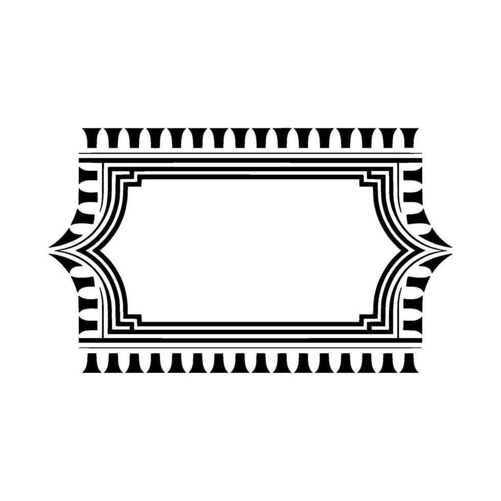 Art Deco Frame, Geometric Ornamentation, Vintage Elegance - Composition vector