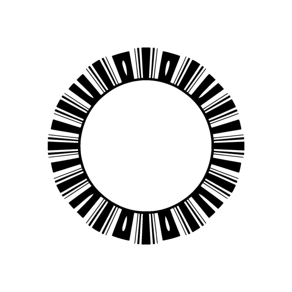 Geometric Radial Scan, Minimalist vector