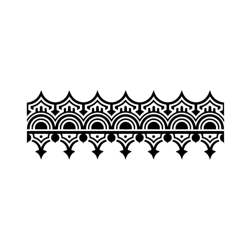 Geometric Tribal Border, Minimalist , Elegant Ornamentation vector