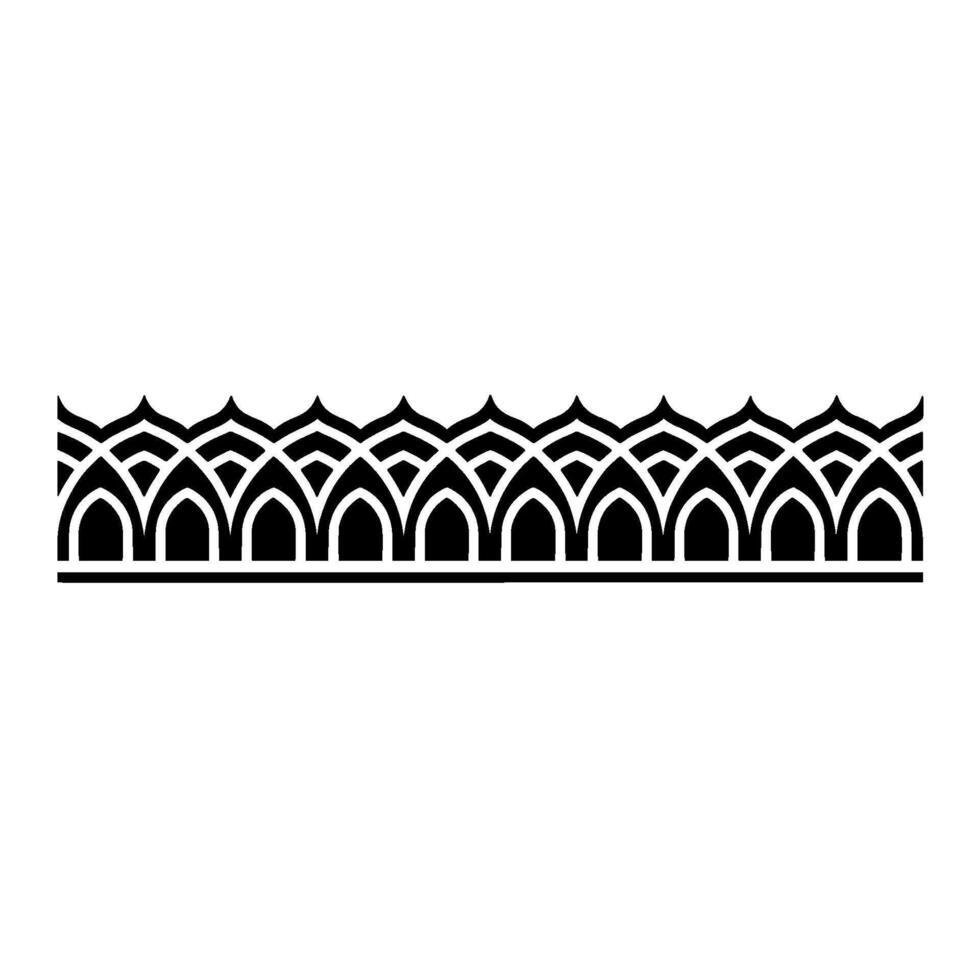 Geometric Wave Border, Art Deco Style - Artdeco vector