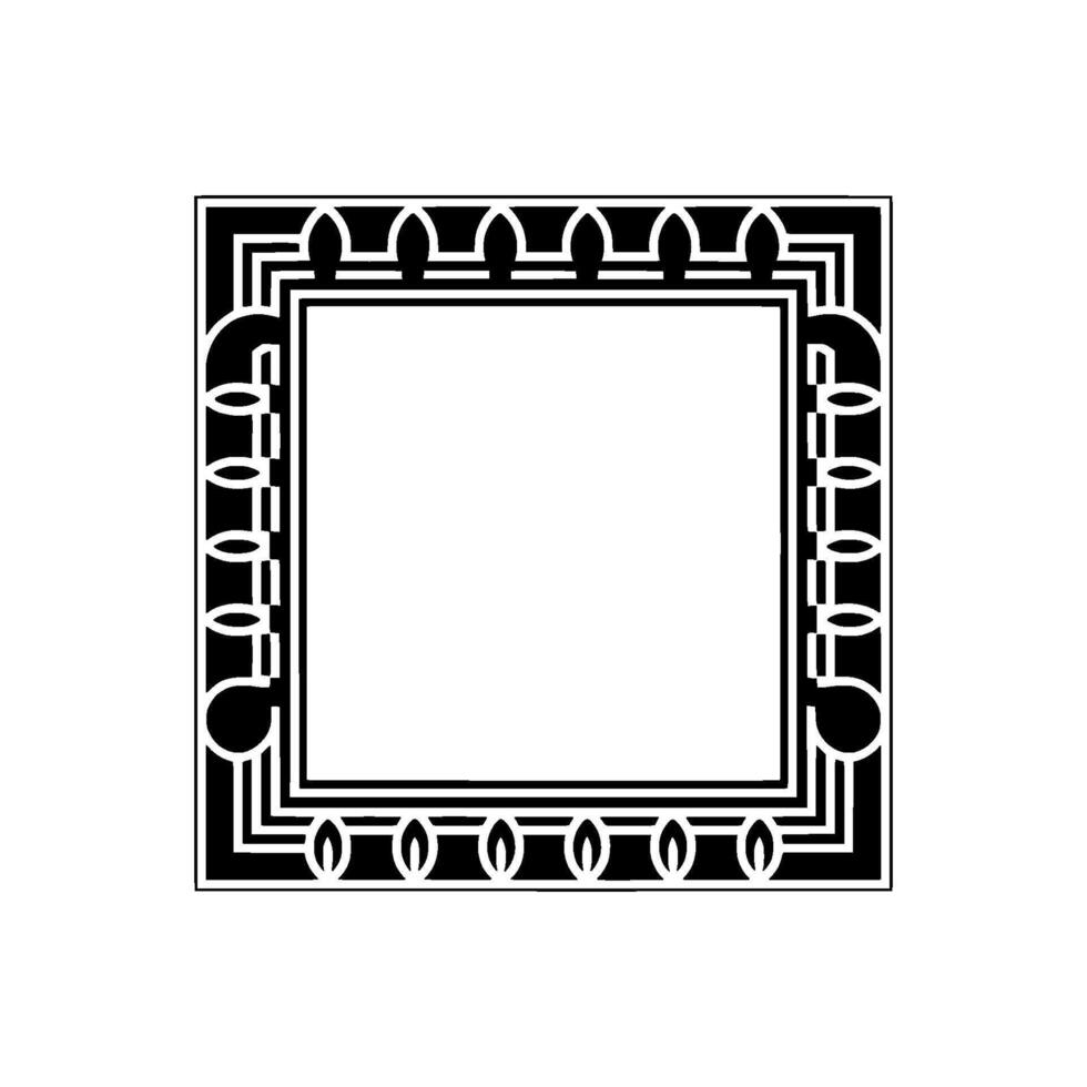 Art Deco Frame, Geometric , Vintage Style, Minimalist Layout vector