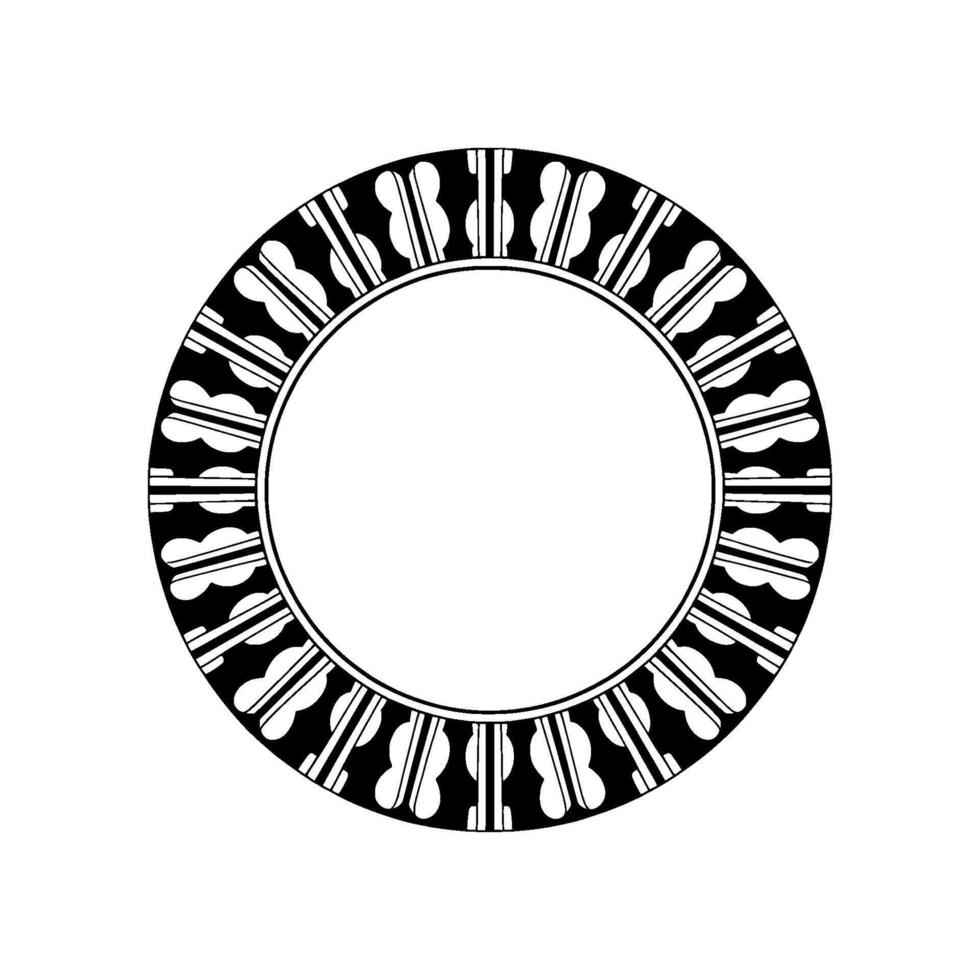 Geometric Circle Ornament, Minimalist - Decorative vector