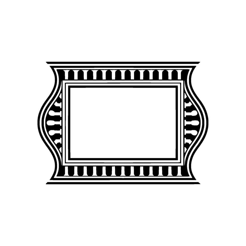 Art Deco Frame, Elegant Border, Minimalist , Vintage Style, Ornamentation vector