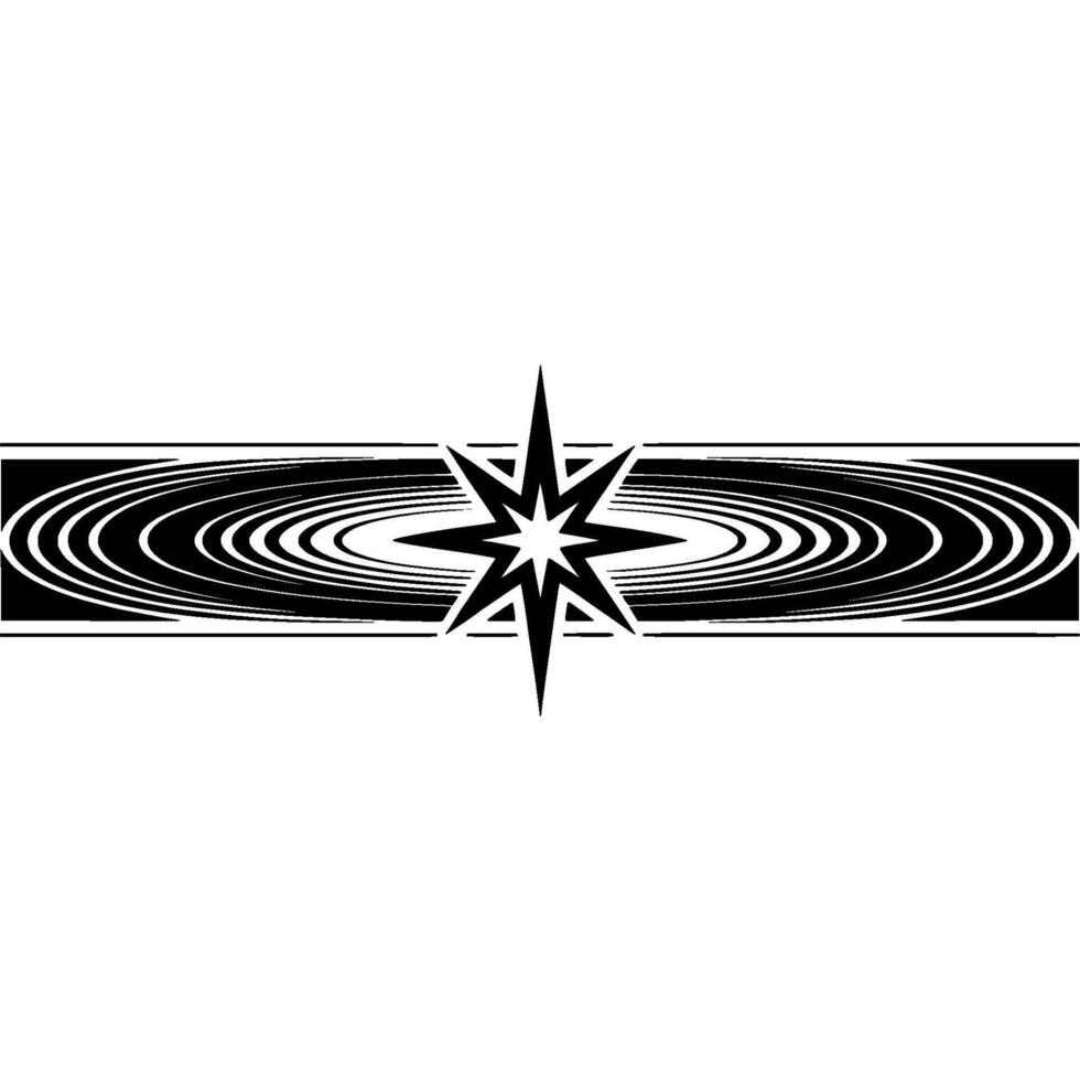Celestial Spiral Geometric Starburst vector