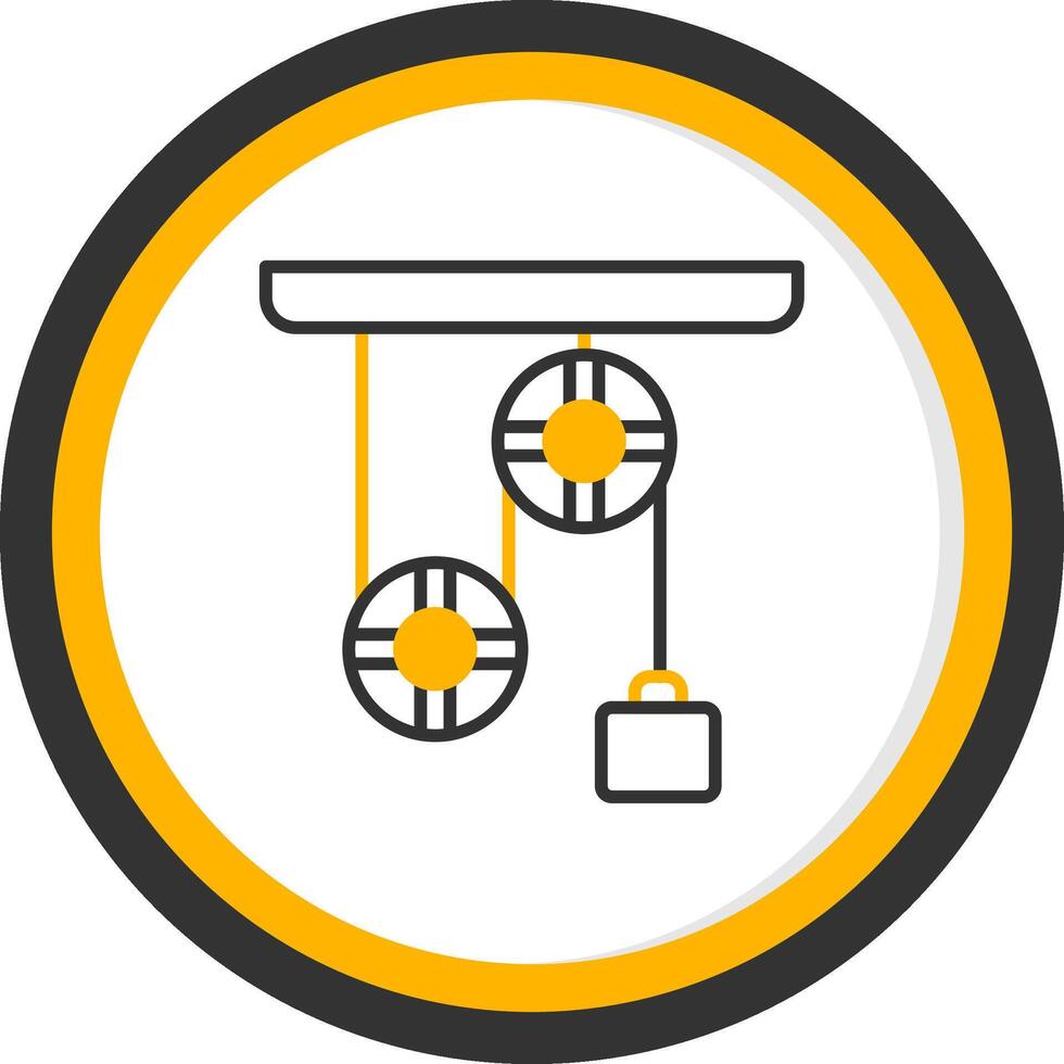 Physics Lab Experiment Setup Line Two Color Circle vector