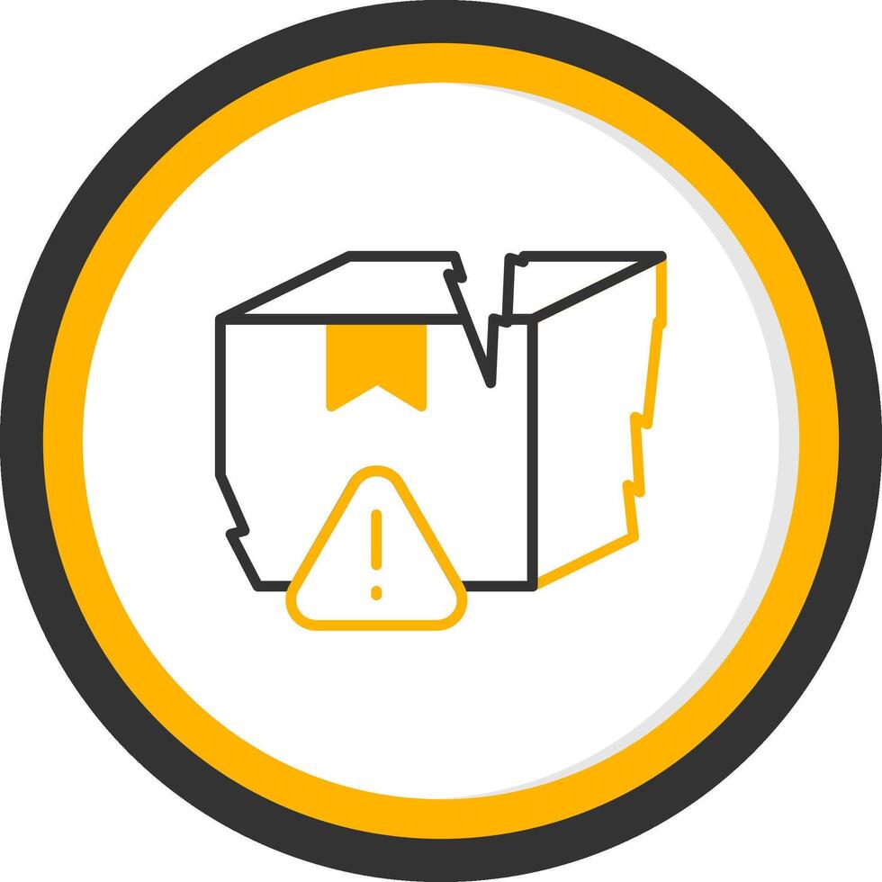 Production Quality Control Issues Line Two Color Circle vector