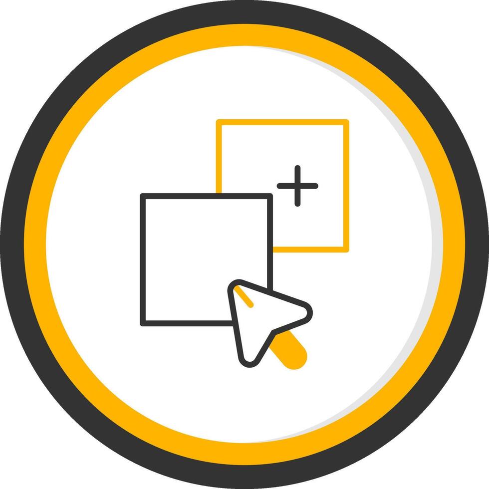 Paste Clipboard Data Line Two Color Circle vector