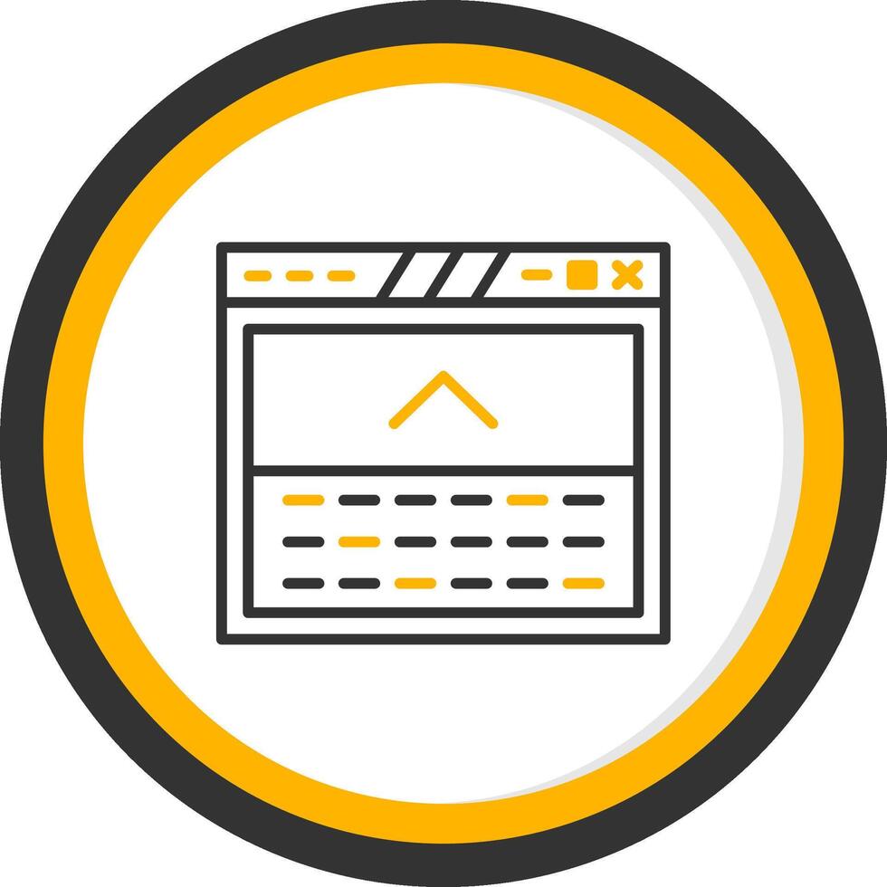 pie de página con útil Enlaces línea dos color circulo vector