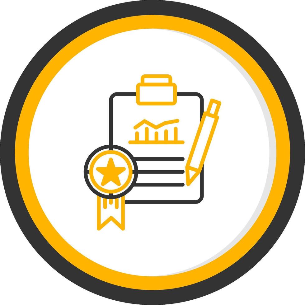 All In One Project Management Line Two Color Circle vector