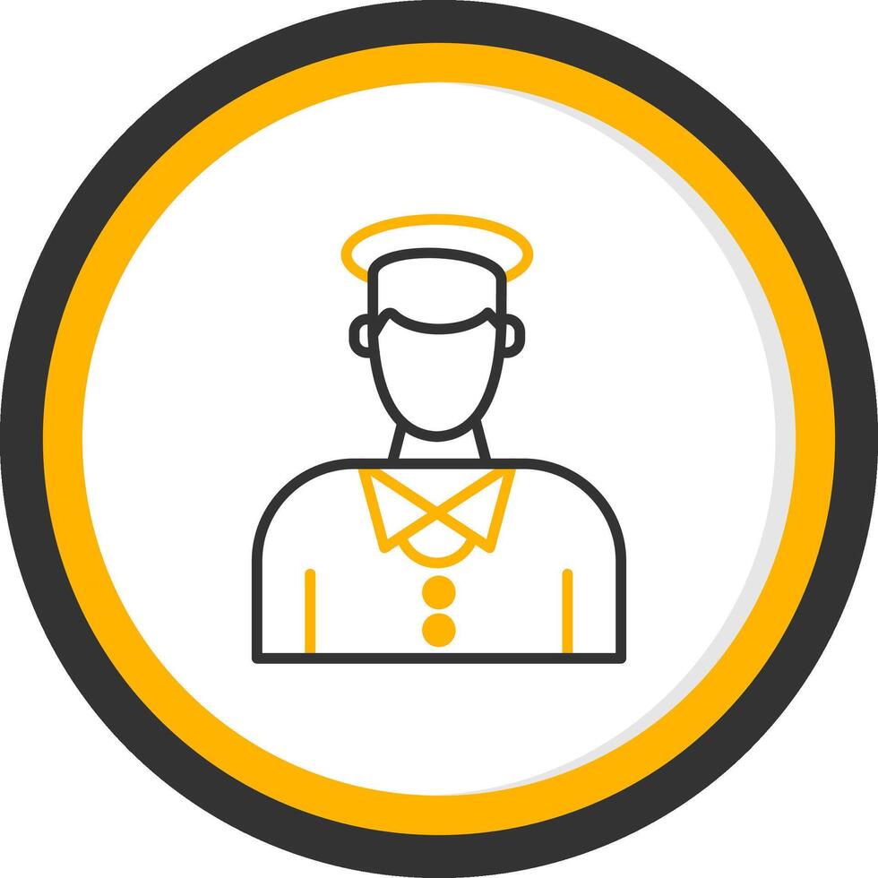 Train Conductor Cabin Line Two Color Circle vector