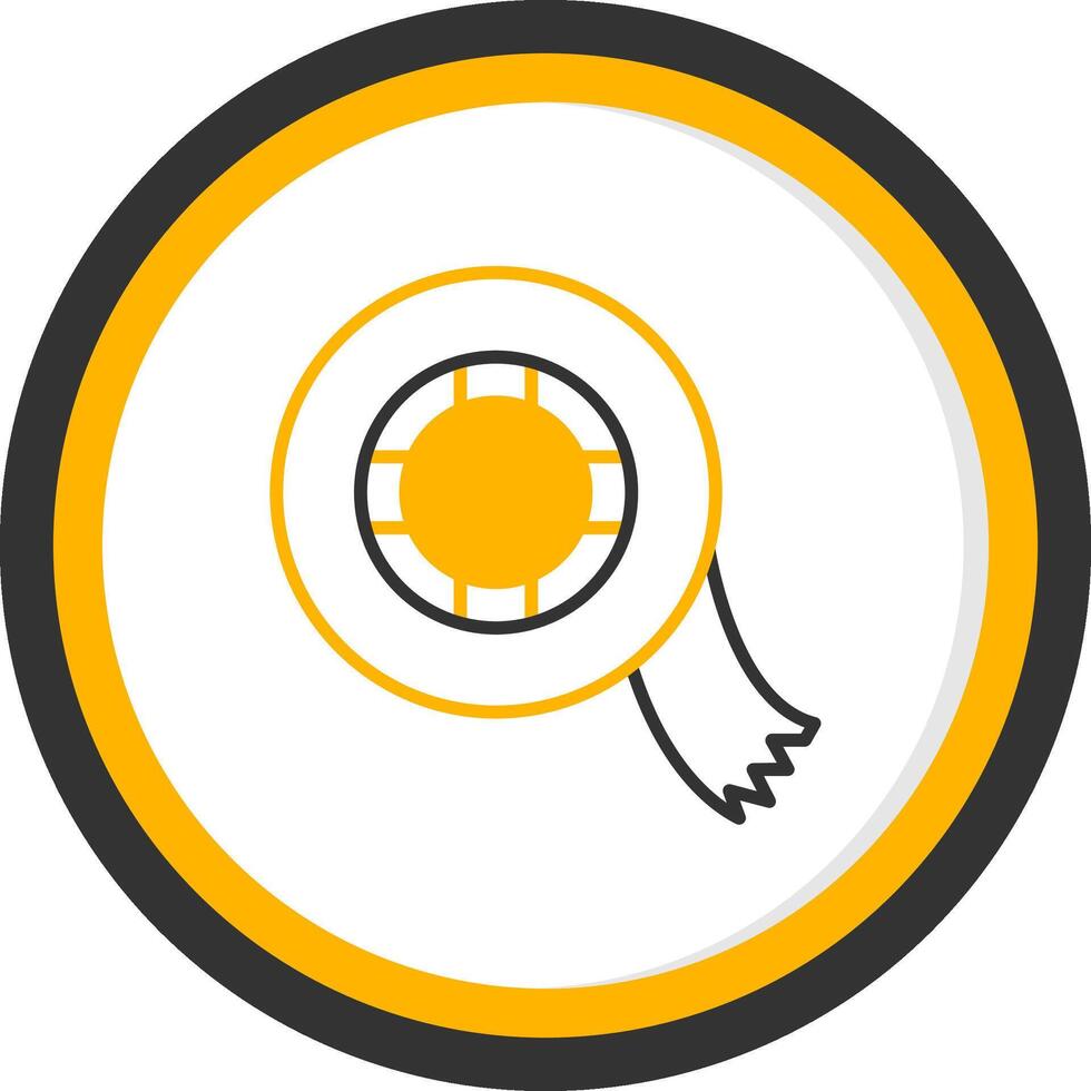Insulated Electrical Tape Line Two Color Circle vector
