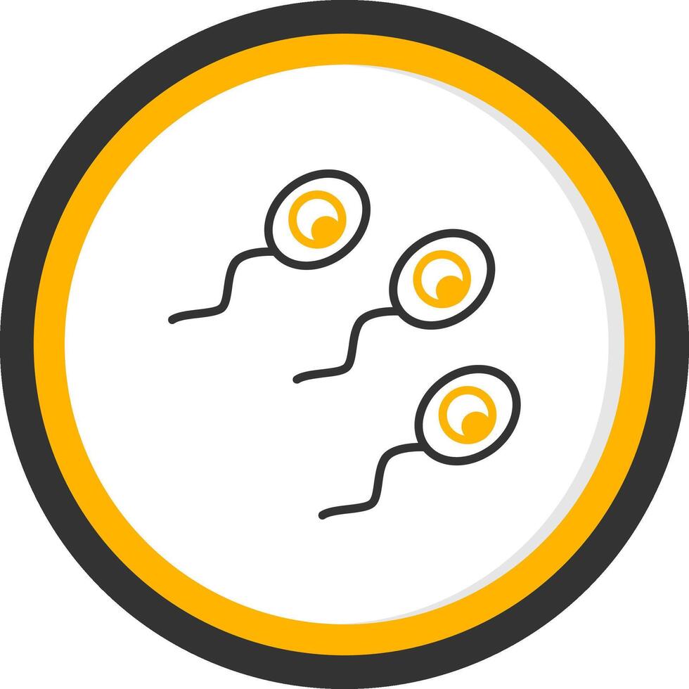 Clostridium tetani Tetanus Toxin Producer Line Two Color Circle vector