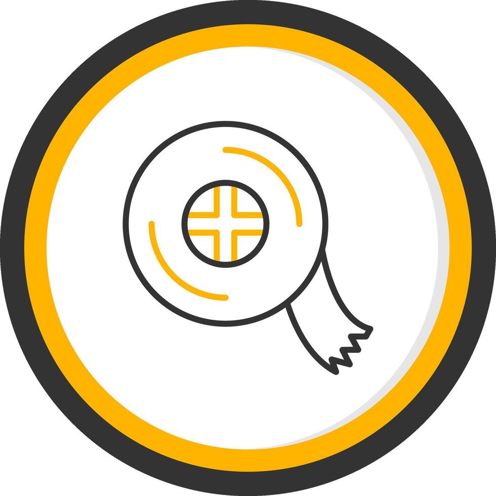 General Masking Tape Line Two Color Circle vector