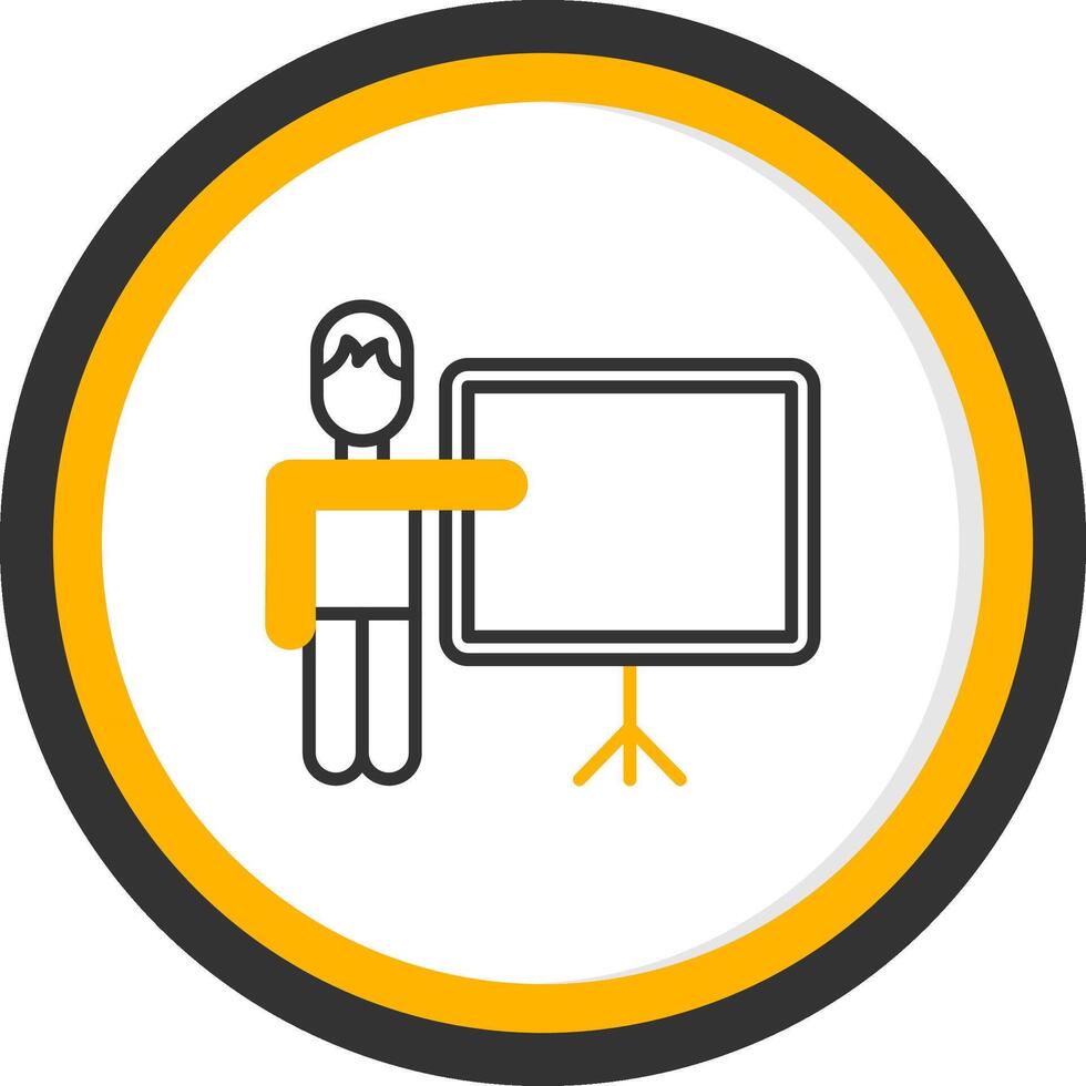 Onboarding Training Session Slides Line Two Color Circle vector