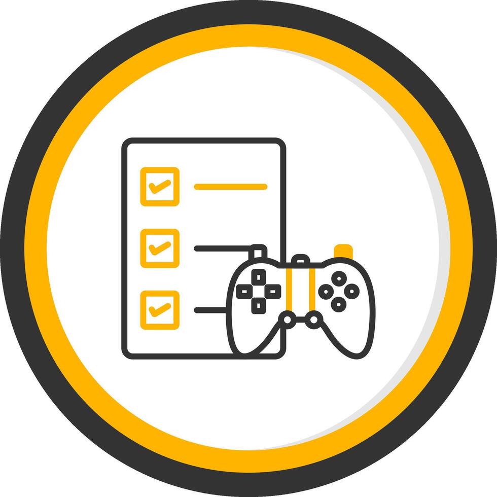 temprano acceso juego beta línea dos color circulo vector