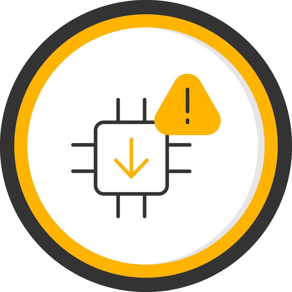 firmware actualizar error línea dos color circulo vector