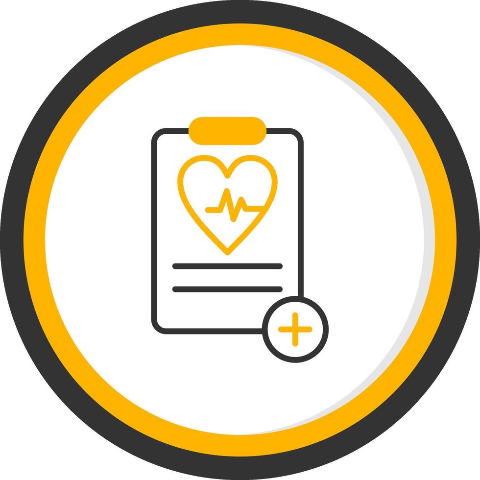 Health and Safety Screening Line Two Color Circle vector