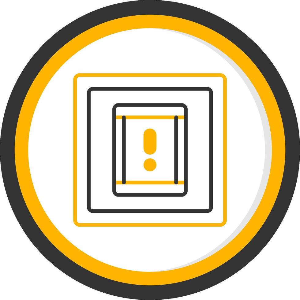 Game Mission Completion Task Line Two Color Circle vector