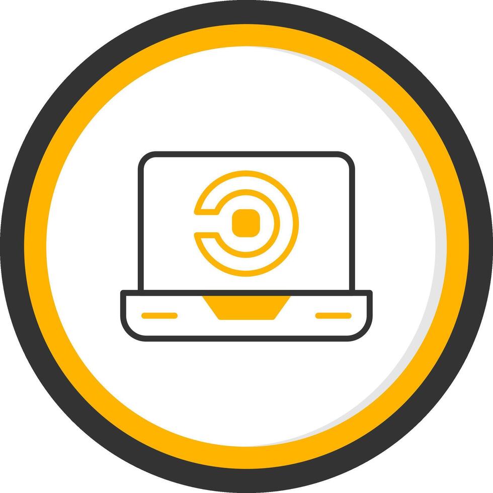 CircleCI Continuous Integration Line Two Color Circle vector