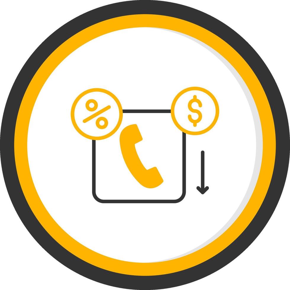 Ongoing Loan Processing Status Line Two Color Circle vector