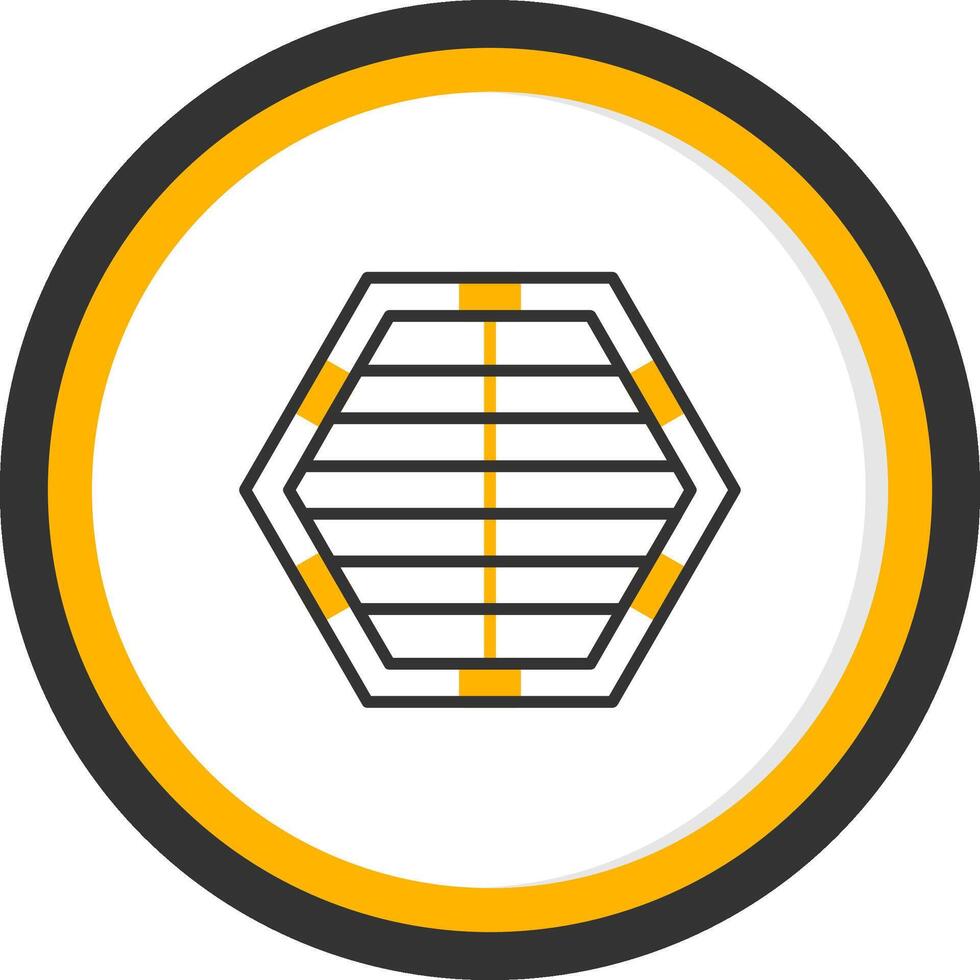 Subway Tunnel Ventilation System Line Two Color Circle vector