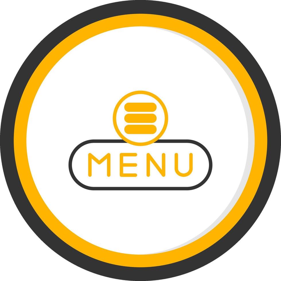 Expand Menu Button Line Two Color Circle vector