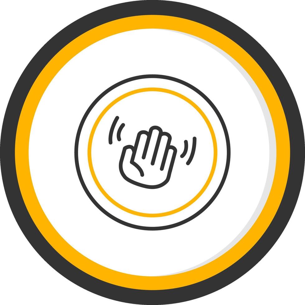 Welcome to City or State Sign Line Two Color Circle vector