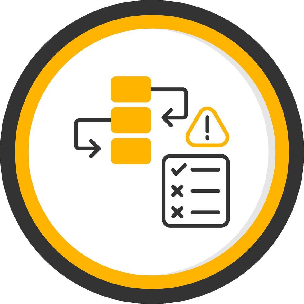 Upgrade Required Response Line Two Color Circle vector