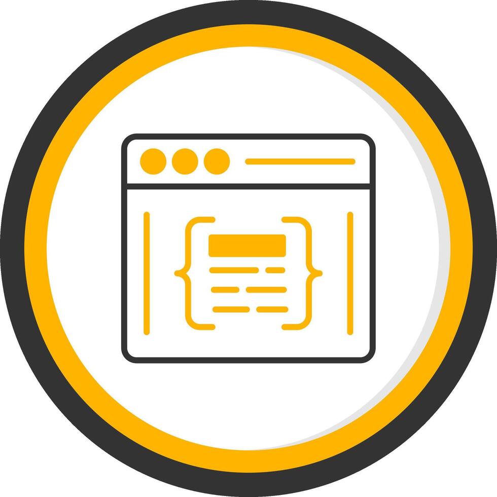 Request Header Fields Too Large Line Two Color Circle vector