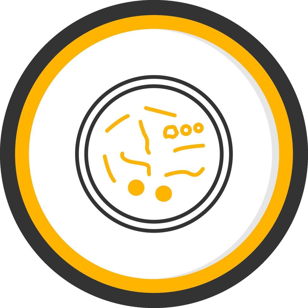 Elizabethkingia meningoseptica Neonatal Meningitis Bacteria Line Two Color Circle vector