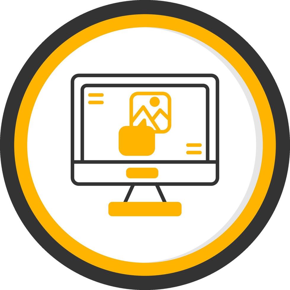 datos Unión sintaxis bloquear línea dos color circulo vector