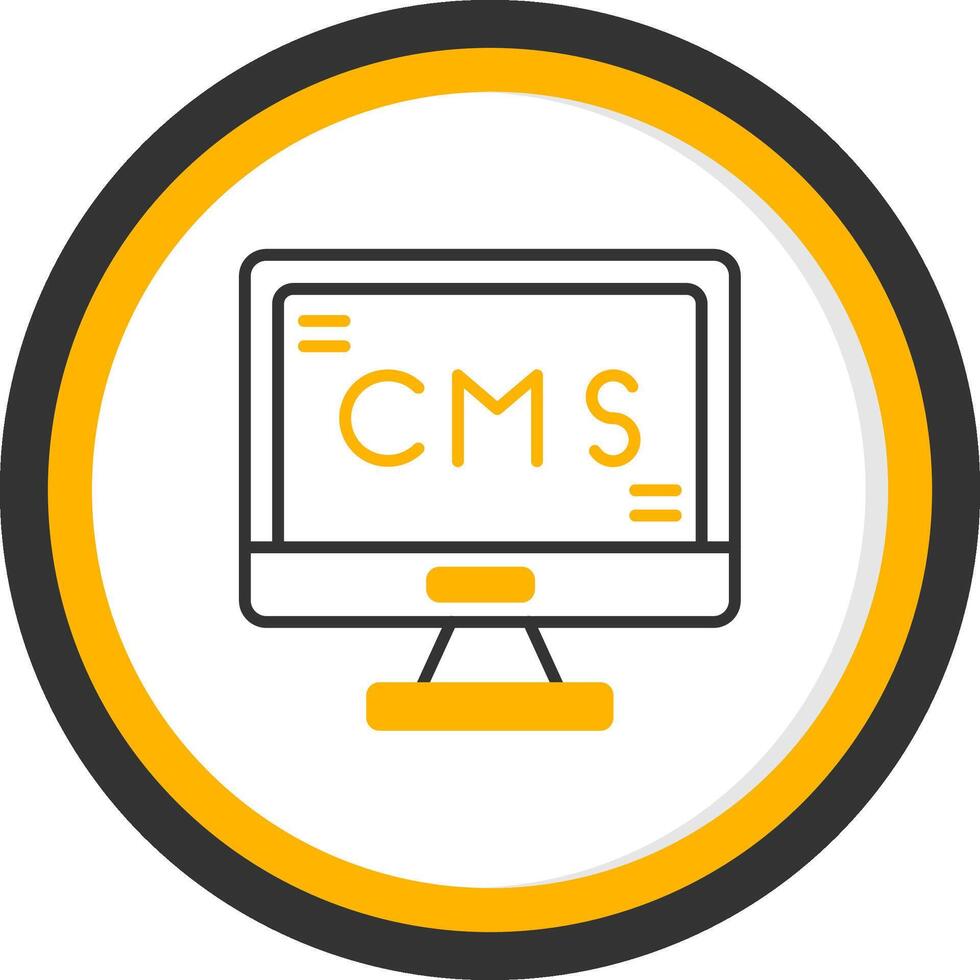 GraphCMS Structured Editor Line Two Color Circle vector