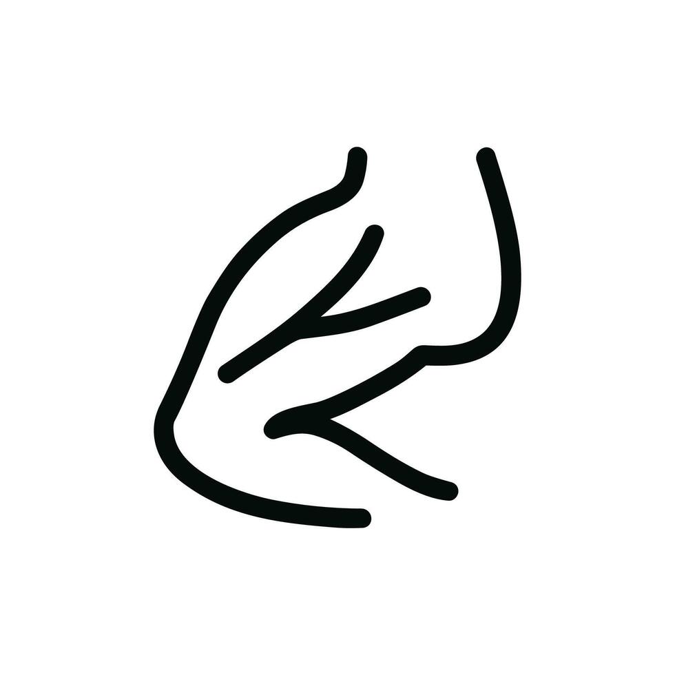 Minimalist Line Art Breastfeeding Icon Symbol Representing Motherhood and Nurturing vector