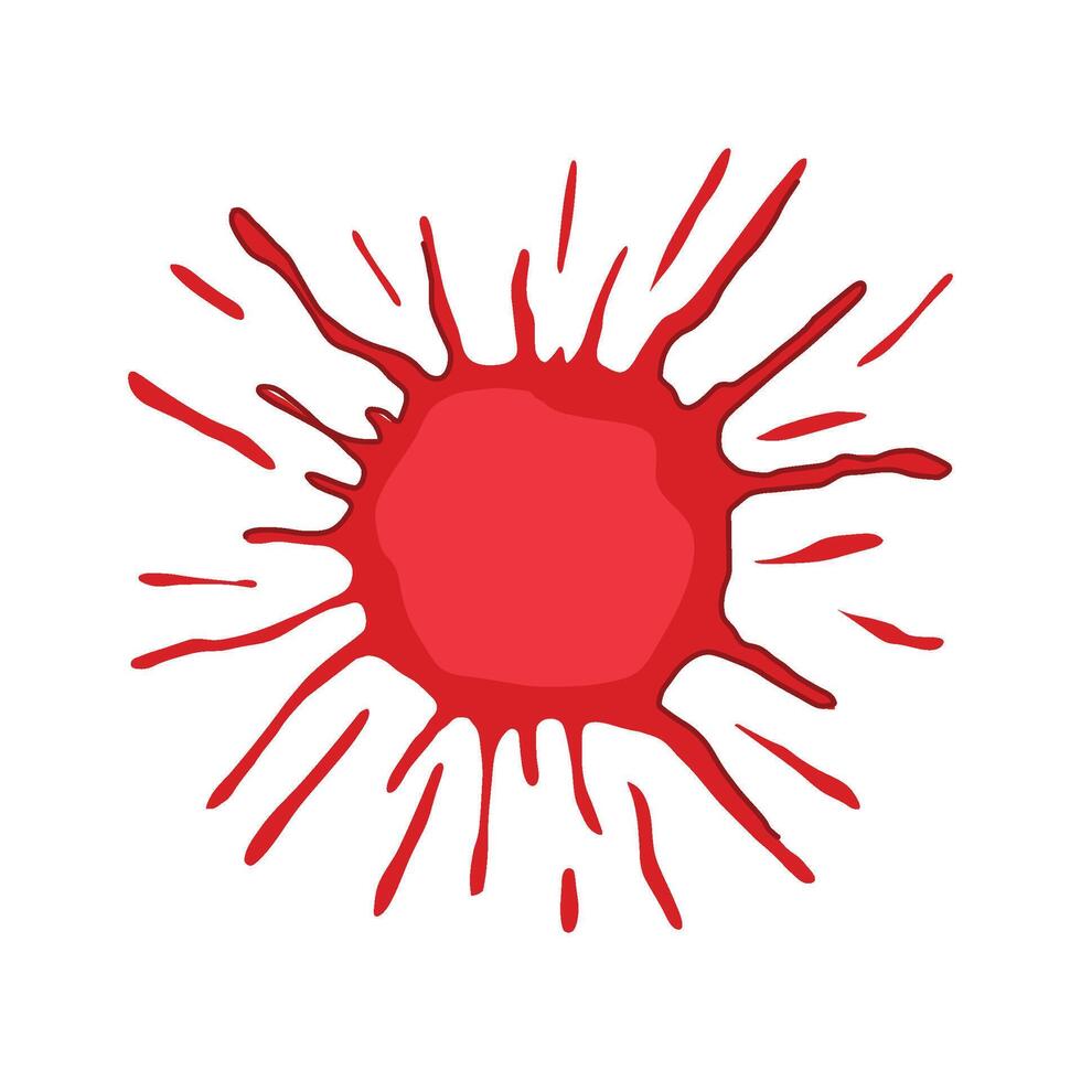 blood detection stain cartoon element vector
