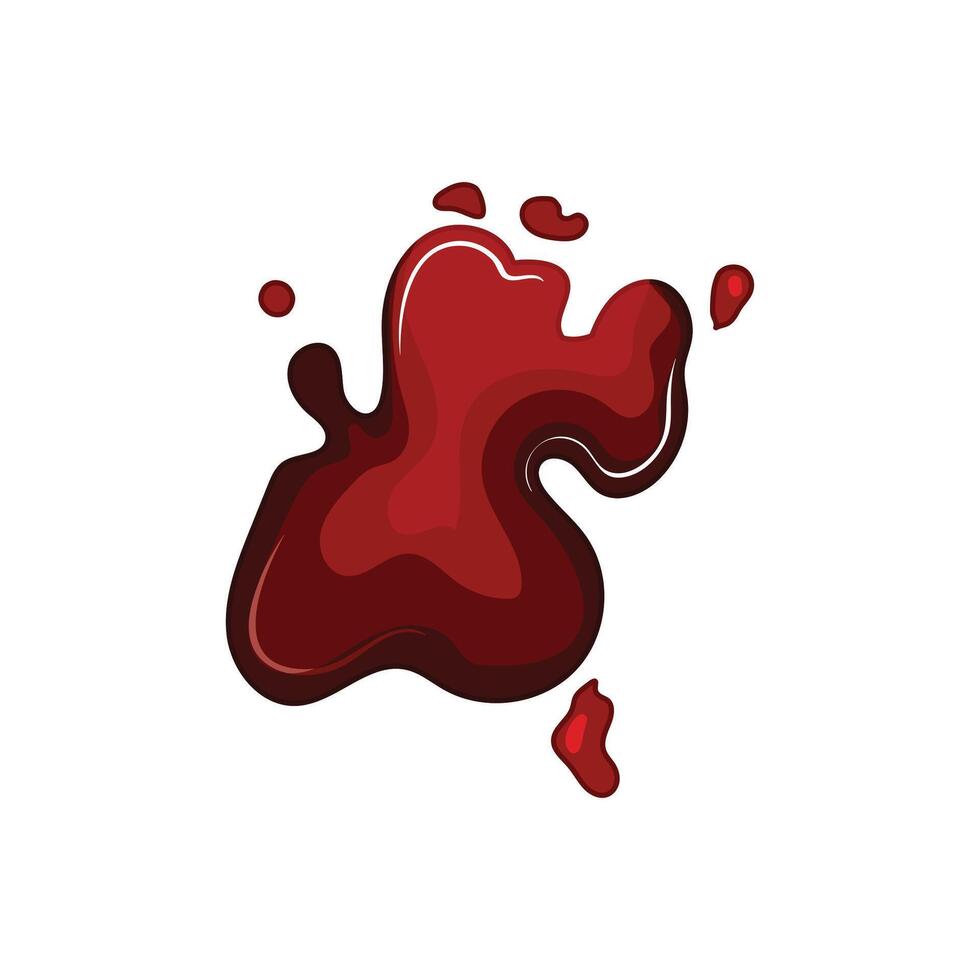 blood detection stain cartoon item vector