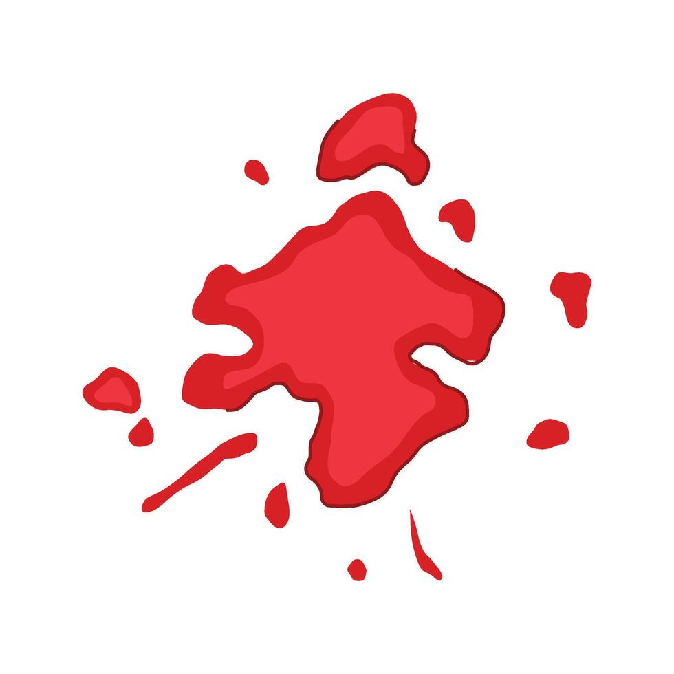 blood investigation stain cartoon element vector