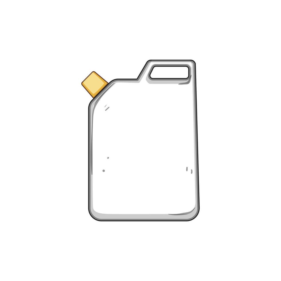 canister airtight plastic cartoon illustration vector