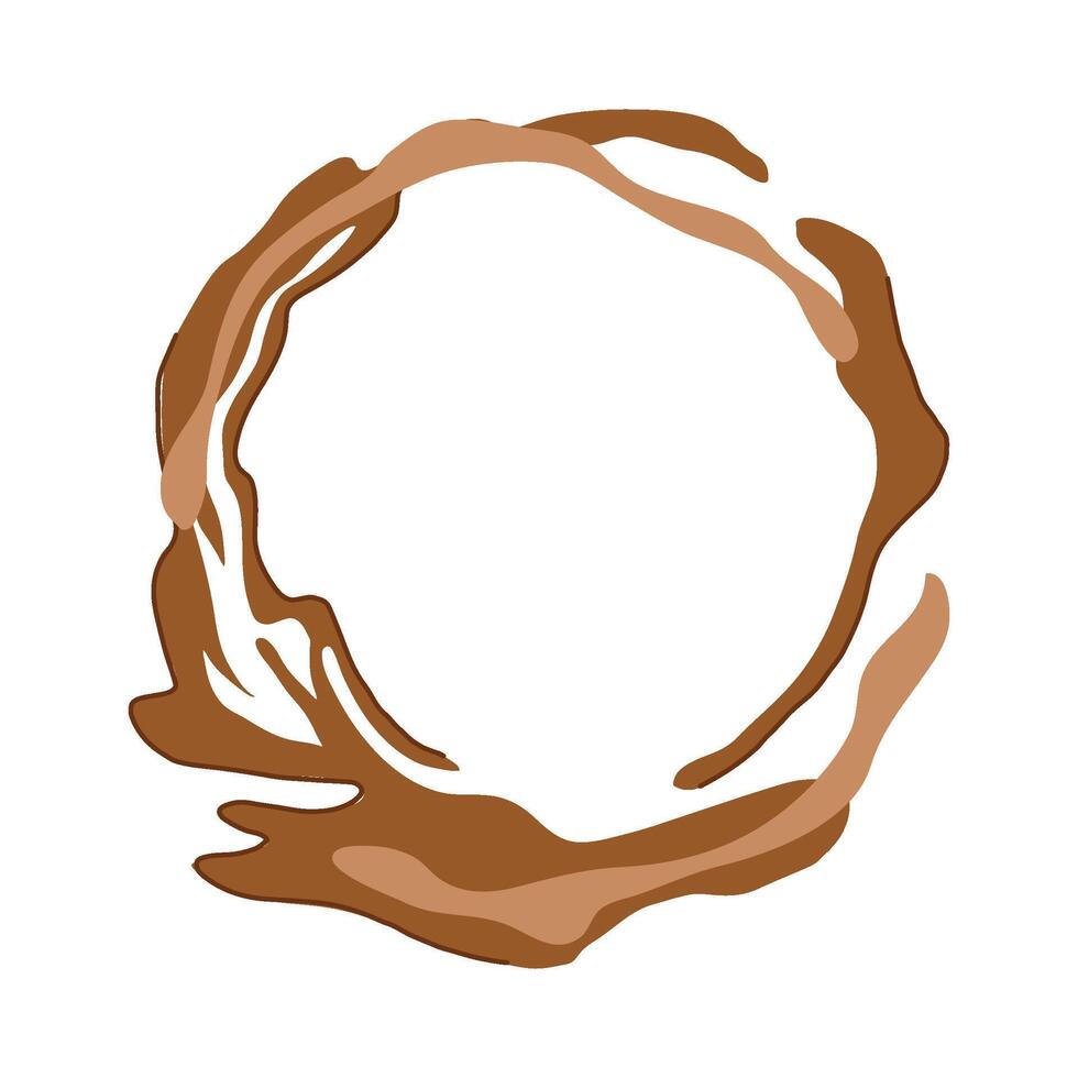 coffee carpet stain cartoon element vector