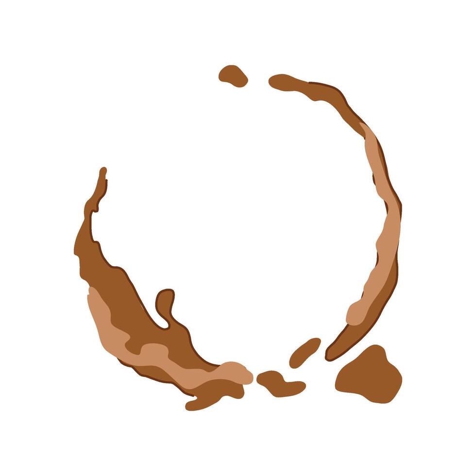 coffee vinegar stain cartoon item vector