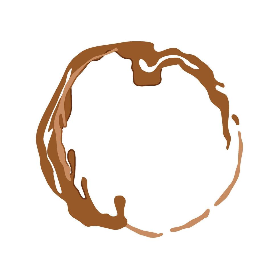 coffee baking stain cartoon element vector