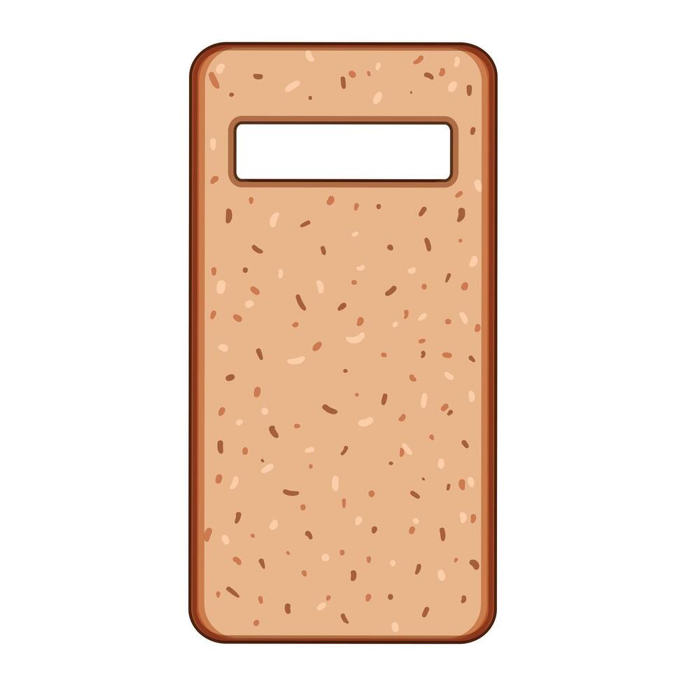 cork stylish phone case cartoon element vector